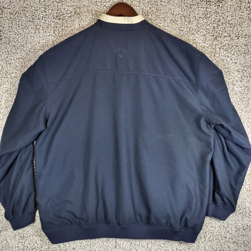Callaway Golf Sport Jacket‎ Mens XL Full Zip Collared Navy Blue - Picture 3 of 12
